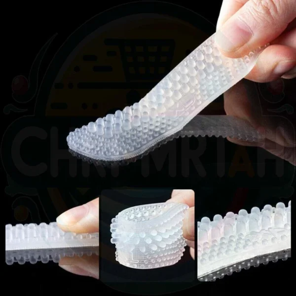 3x Pair Silicone Heel Stickers