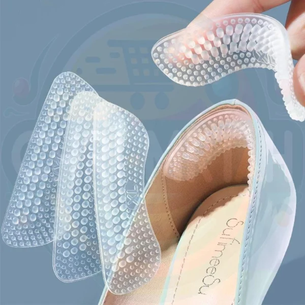 3x Pair Silicone Heel Stickers
