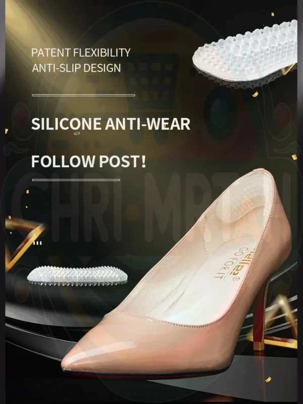 3x Pair Silicone Heel Stickers