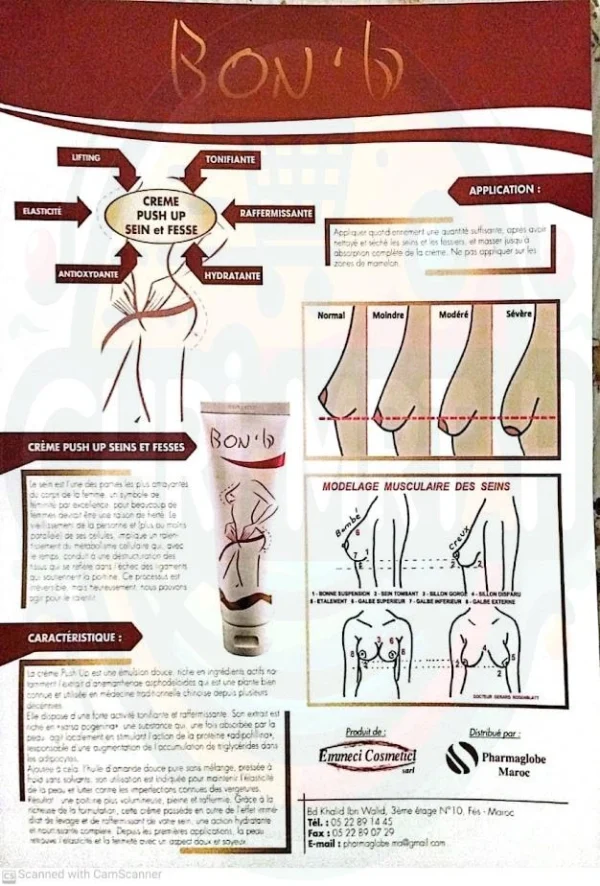 Creme Push up Seins Et Fesses