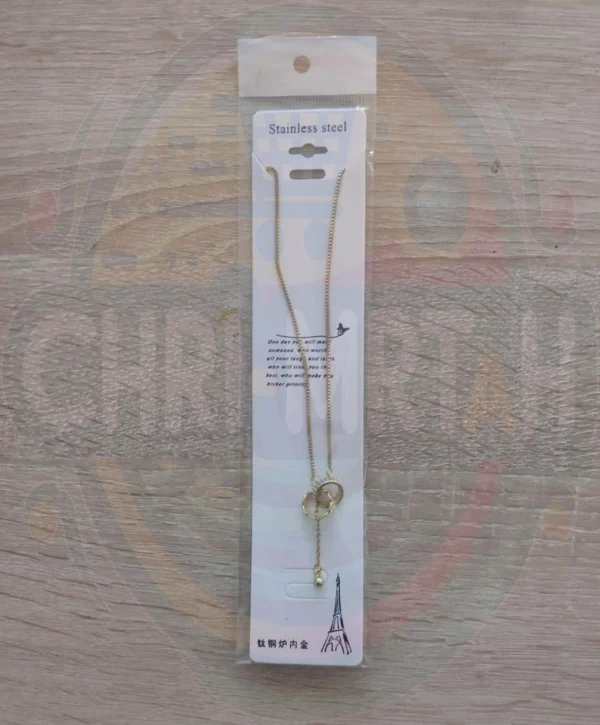 Double Ring Necklace