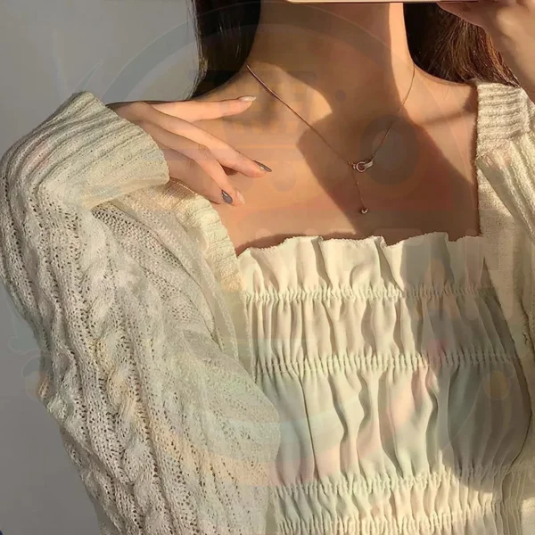 Double Ring Necklace