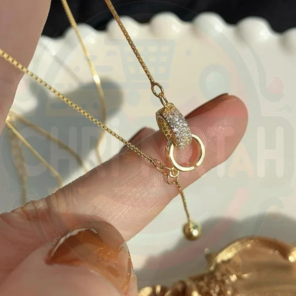 Double Ring Necklace