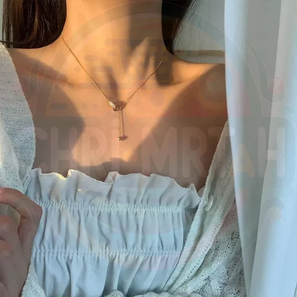 Double Ring Necklace