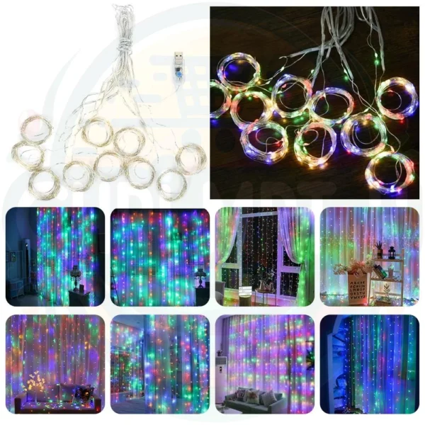 Hanging string lights